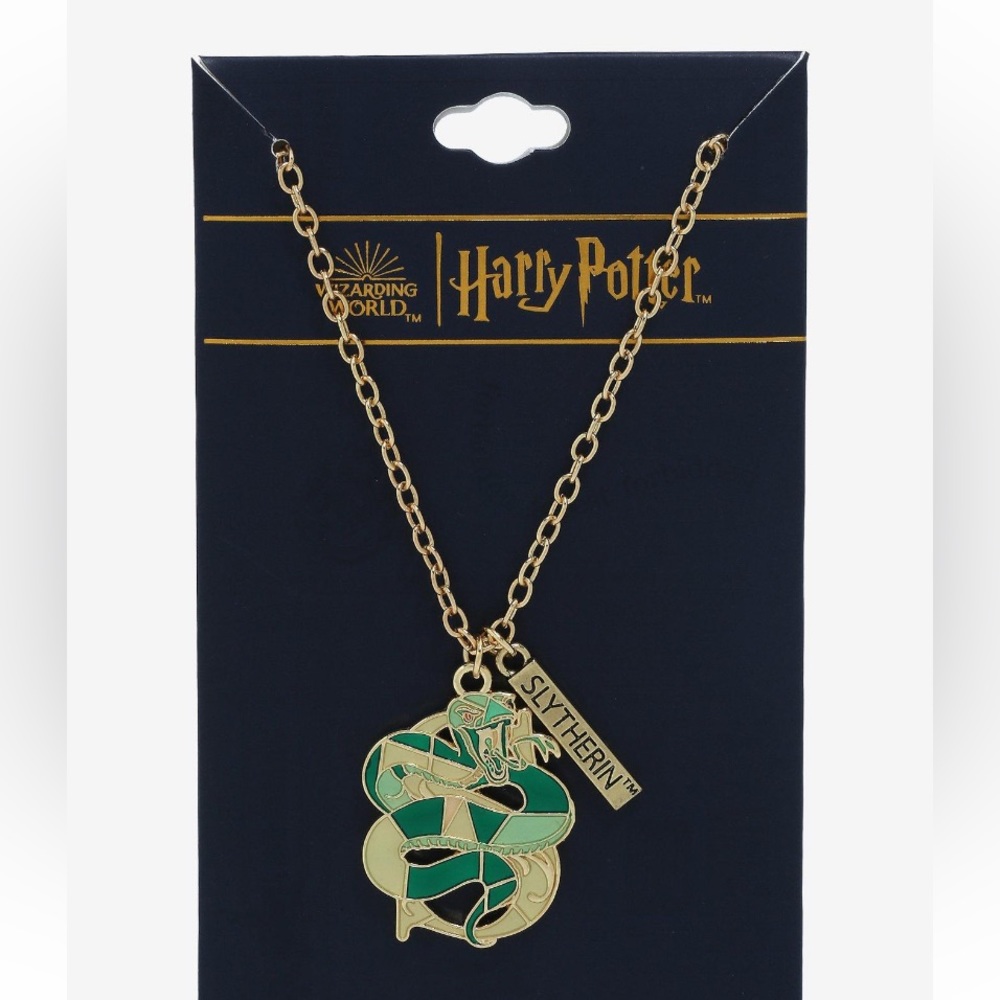 Harry‎ Potter Slytherin Serpent Stained Glass Necklace - BoxLunch Exclusive